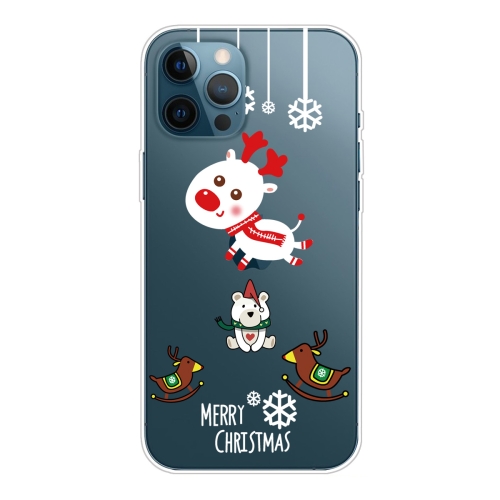 

Christmas Series Clear TPU Protective Case For iPhone 11 Pro(Trojan Bear Deer)