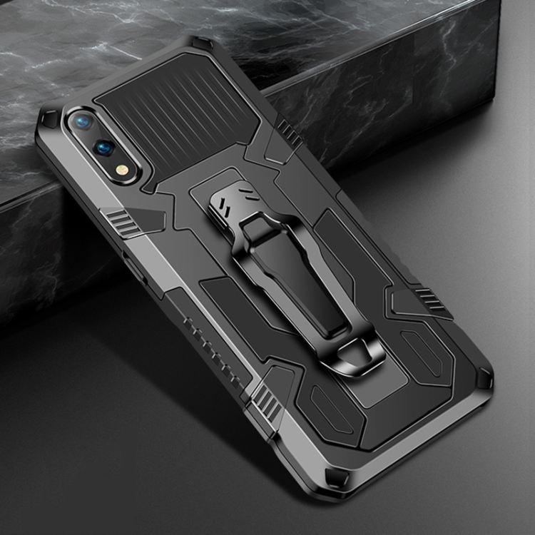 

For Samsung Galaxy A01 (EU Version) Armor Warrior Shockproof PC + TPU Protective Case(Black)