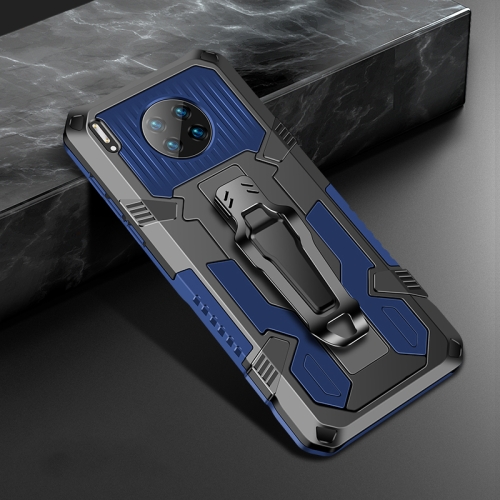 

For Huawei Mate 30 Pro Machine Armor Warrior Shockproof PC + TPU Protective Case(Blue)