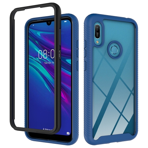 

For Huawei Y6 (2019) / Honor 8A Starry Sky Solid Color Series Shockproof PC + TPU Protective Case(Navy Blue)