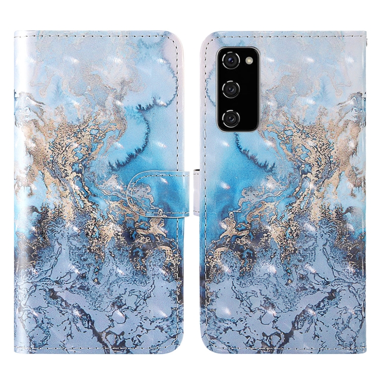

For Samsung Galaxy S20 FE 3D Painted Pattern Horizontal Flip TPU + PU Leather Case with Holder & Card Slots & Wallet & Lanyard(Milky Way)