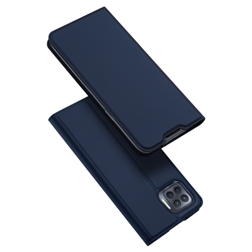 

For OPPO F17 Pro DUX DUCIS Skin Pro Series Horizontal Flip PU + TPU Leather Case with Holder & Card Slots(Blue)