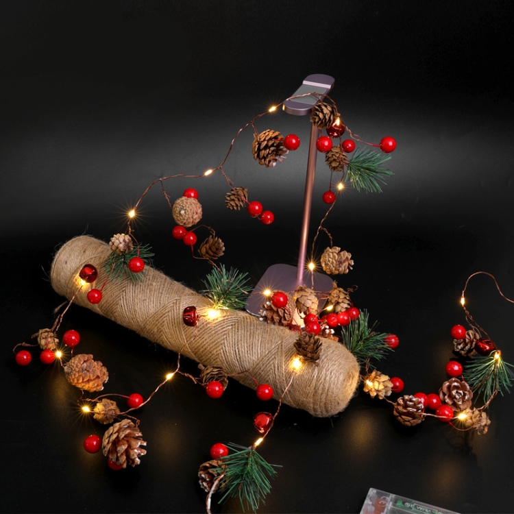 

Christmas Pine Needles Colorful Light Wind Chimes Ordinary Style String Lamp Length: 2m