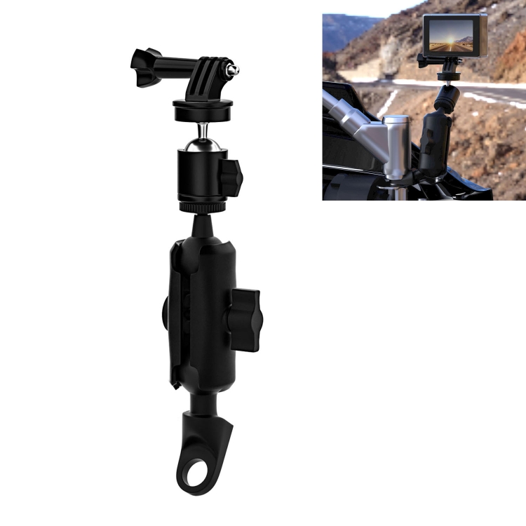 

CS-1134B1 Motorcycle Bike Action Camera Recorder Mobile Phone Fixing Bracket Holder, Mirror Holder Version