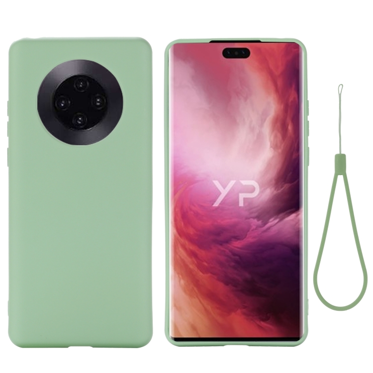 

For Huawei Mate 40 Pure Color Liquid Silicone Shockproof Full Coverage Case(Green)