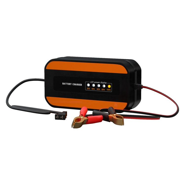 

CS-1194A1 12V Motorcycle Car Portable Intelligent Digital Display Battery Charger, US Plug