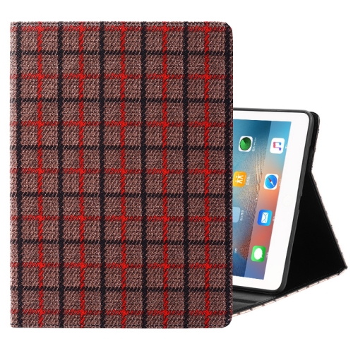 

Woolen Plaid Pattern Horizontal Flip Leather Case with Holder & Sleep / Wake-up Function For iPad Pro 11 inch (2020)(Red)