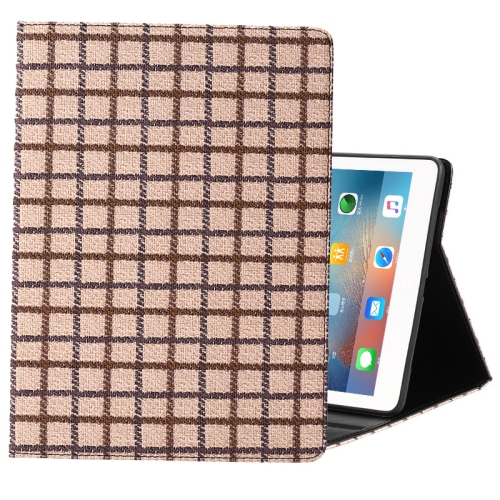 

Woolen Plaid Pattern Horizontal Flip Leather Case with Holder & Sleep / Wake-up Function For iPad Pro 11 inch (2018)(Brown)