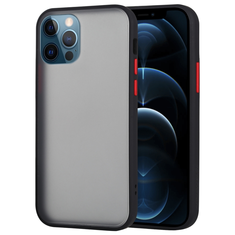 

GOOSPERY PEACH GARDEN Shockproof Mobile Phone Protection Cover For iPhone 12 Pro Max(Black)