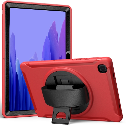 

For Samsung Galaxy Tab A7 10.4 (2020) 360 Degree Rotation PC + TPU Protective Case with Holder & Hand Strap(Red)