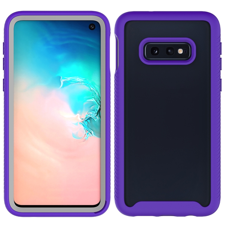 

For Samsung Galaxy S10e Starry Sky Solid Color Series Shockproof PC + TPU Protective Case(Purple)