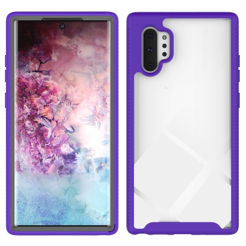 

For Samsung Galaxy Note 10 Plus Starry Sky Solid Color Series Shockproof PC + TPU Protective Case(Purple)