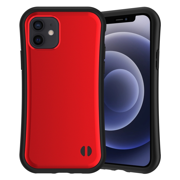 

Waistline Honeycomb Non-slip Protective Case with Lanyard Hole For iPhone 12 / 12 Pro(Red)