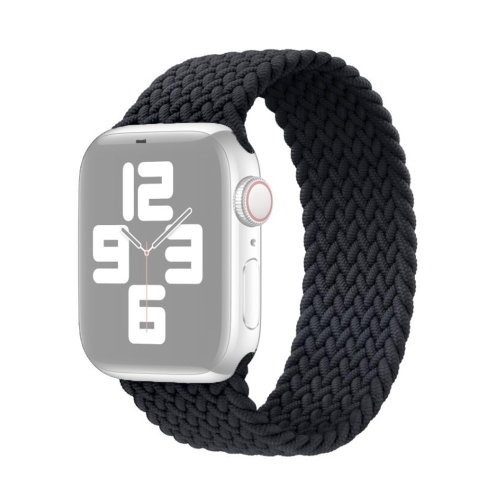 

Nylon Single-turn Braided Watchband For Apple Watch Series 6 & SE & 5 & 4 44mm / 3 & 2 & 1 42mm, Length:S 138mm(Black)