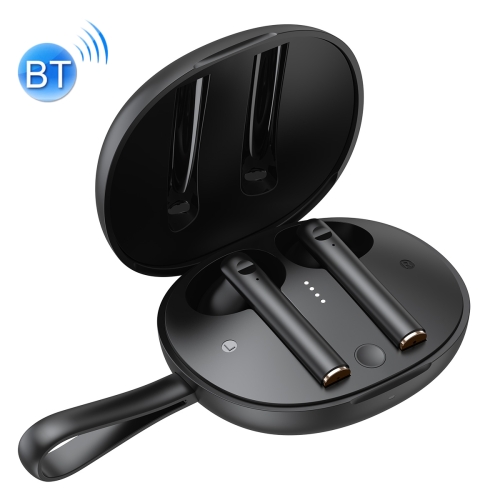 

Baseus NGW05-01 Encok TWS Bluetooth 5.0 Side-in-ear Bluetooth Earphone with Charging Box & Lanyard, Support Touch & Wireless Charging & Automatic Detection of Wearing Status(Black)