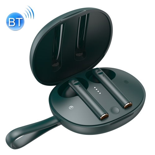 

Baseus NGW05-06 Encok TWS Bluetooth 5.0 Side-in-ear Bluetooth Earphone with Charging Box & Lanyard, Support Touch & Wireless Charging & Automatic Detection of Wearing Status(Green)