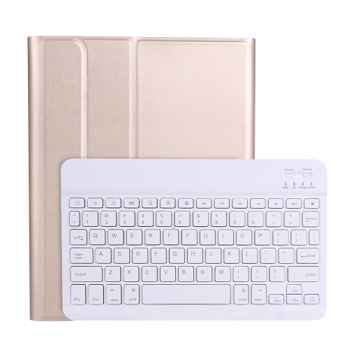 

A098B TPU Detachable Ultra-thin Bluetooth Keyboard Protective Case for iPad Air 4 10.9 inch (2020), with Stand & Pen Slot(Gold)