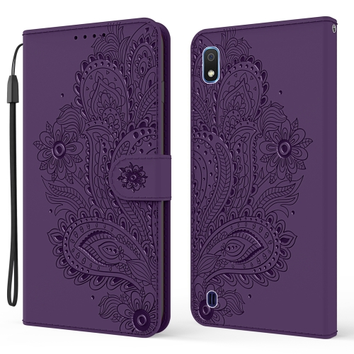 

For Samsung Galaxy A10 / M10 Peacock Embossed Pattern Horizontal Flip Leather Case with Holder & Card Slots & Wallet & Lanyard(Purple)
