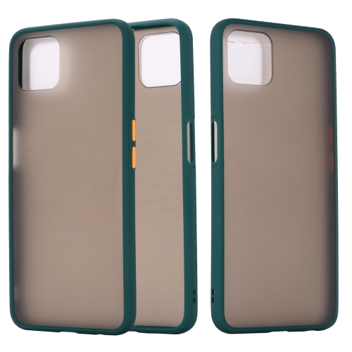 

For OPPO A72 5G Skin Hand Feeling Series Shockproof Frosted PC+ TPU Protective Case(Dark Green)