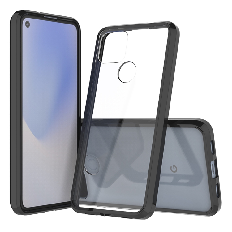 

For Google Pixel 4a 5G Scratchproof TPU + Acrylic Protective Case(Black)