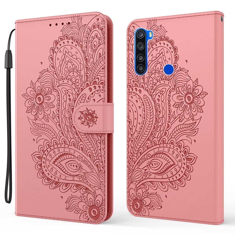 

For Xiaomi Redmi Note 8T Peacock Embossed Pattern Horizontal Flip Leather Case with Holder & Card Slots & Wallet & Lanyard(Pink)