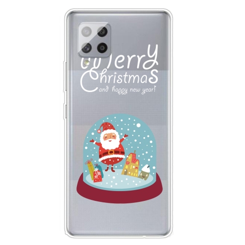 

For Samsung Galaxy A42 5G Trendy Cute Christmas Patterned Case Clear TPU Cover Phone Cases(Crystal Ball)