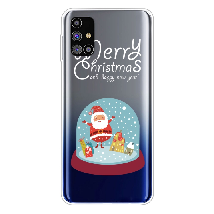 

For Samsung Galaxy M51 Trendy Cute Christmas Patterned Case Clear TPU Cover Phone Cases(Crystal Ball)
