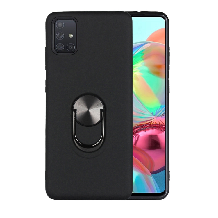 

For Samsung Galaxy M51 360 Rotary Multifunctional Stent PC+TPU Case with Magnetic Invisible Holder(Black)