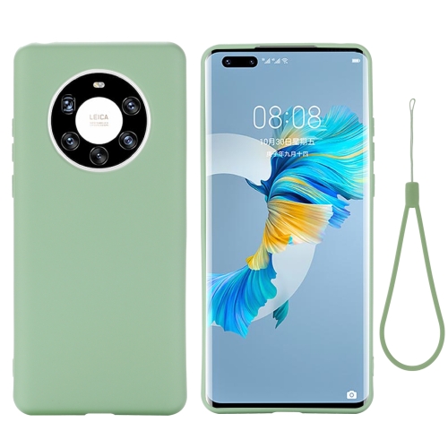 

For Huawei Mate 40 Pro+ Pure Color Liquid Silicone Shockproof Full Coverage Case(Green)