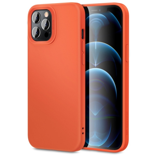 Sunsky Esr 悅色親膚系列液態硅膠手機殼適用於iphone 12 Pro Max 橘色