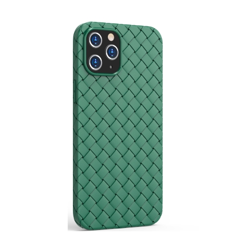 

BV Woven All-inclusive Shockproof Case For iPhone 12 / 12 Pro(Green)