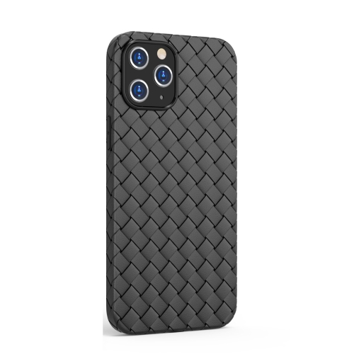 

BV Woven All-inclusive Shockproof Case For iPhone 12 Pro Max(Black)