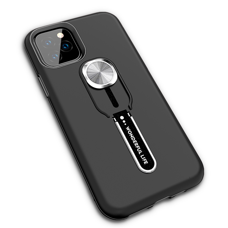 

2 in 1 Shockproof TPU+PC Case with Ring Holder For iPhone 12 / 12 Pro(Black)