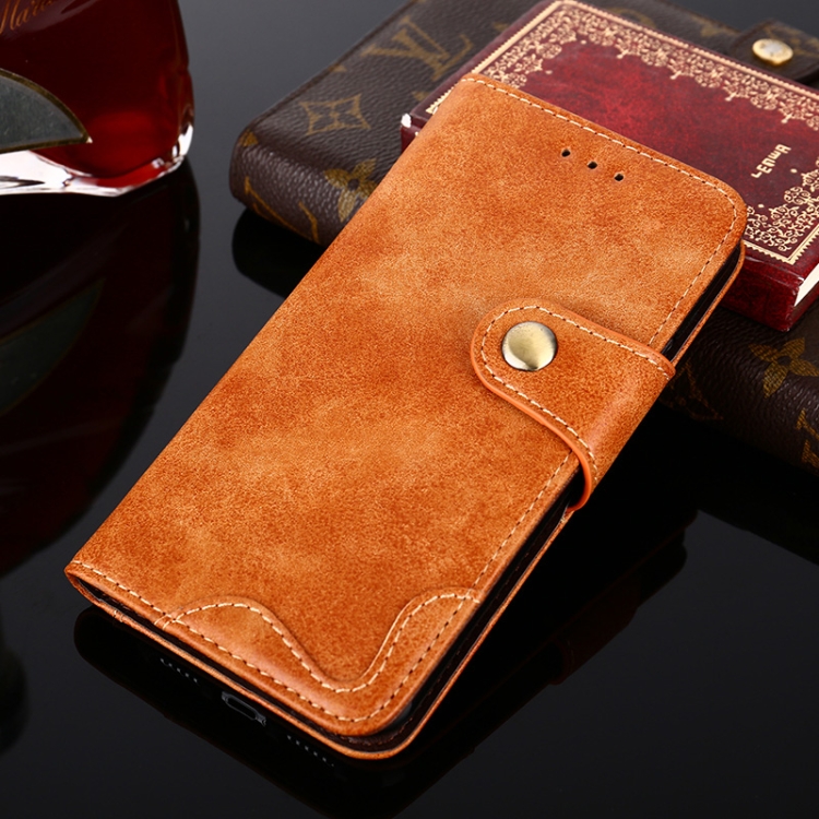 

Rivet PU + TPU Horizontal Flip Leather Case with Holder & Card Slots & Wallet For iPhone 12 / 12 Pro(Gold)