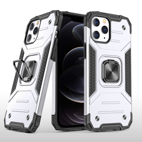 

Magnetic Armor Shockproof TPU + PC Case with Metal Ring Holder For iPhone 12 / 12 Pro