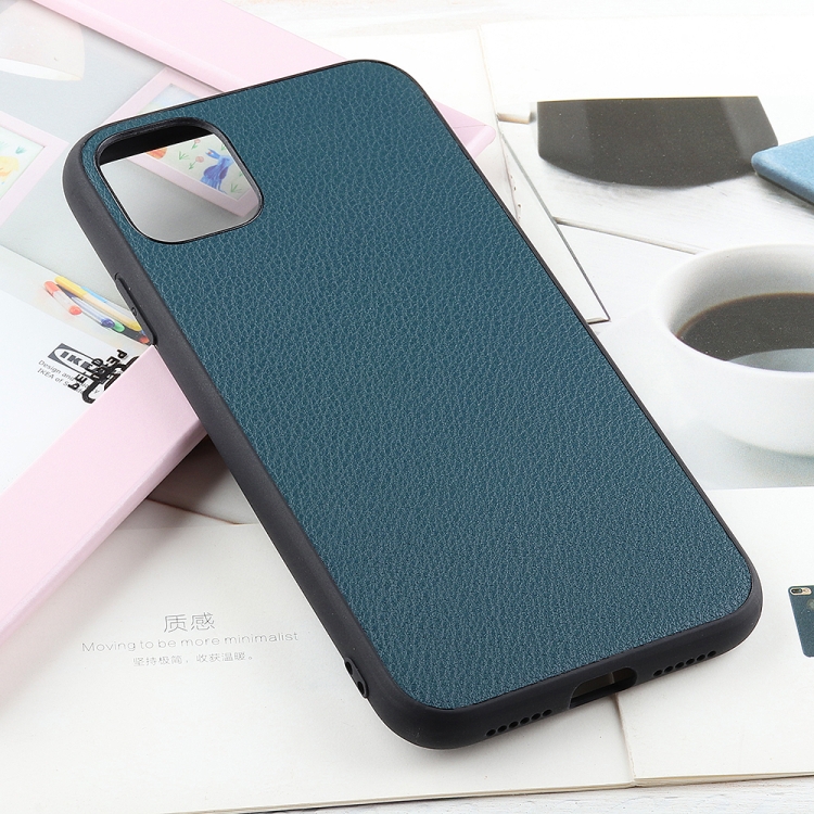 

Bead Texture Genuine Leather Protective Case For iPhone 12 Pro Max(Green)