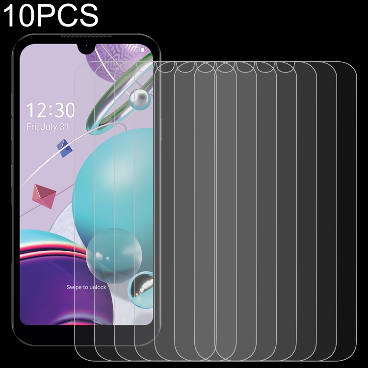 

For LG K31 10 PCS 0.26mm 9H 2.5D Tempered Glass Film