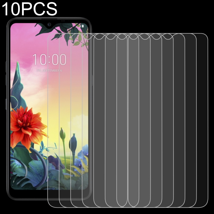 

For LG K50S 10 PCS 0.26mm 9H 2.5D Tempered Glass Film