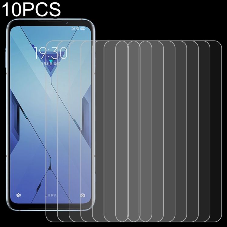 

For Xiaomi Black Shark 3S 10 PCS 0.26mm 9H 2.5D Tempered Glass Film