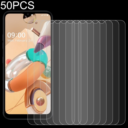 

For LG K41S 50 PCS 0.26mm 9H 2.5D Tempered Glass Film