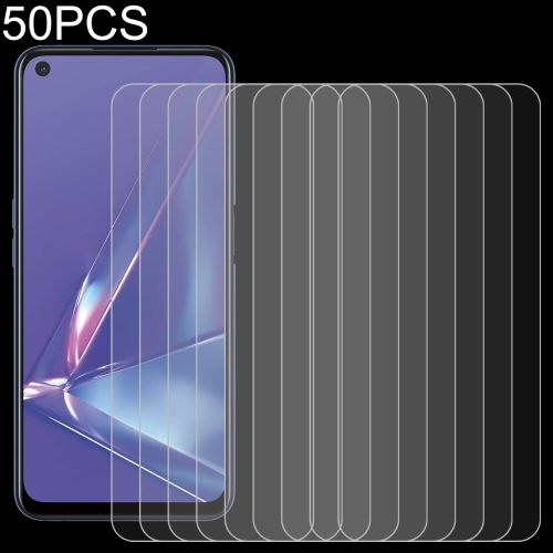 

For OPPO A73 5G 50 PCS 0.26mm 9H 2.5D Tempered Glass Film