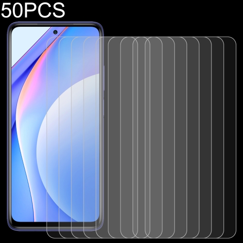 

For Xiaomi Mi 10 Lite 50 PCS 0.26mm 9H 2.5D Tempered Glass Film