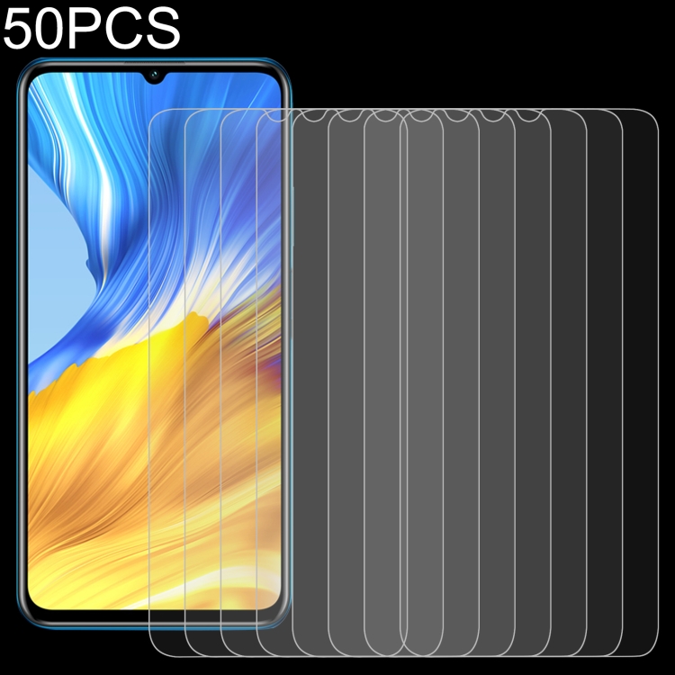 

For Huawei Honor X10 Max 50 PCS 0.26mm 9H 2.5D Tempered Glass Film