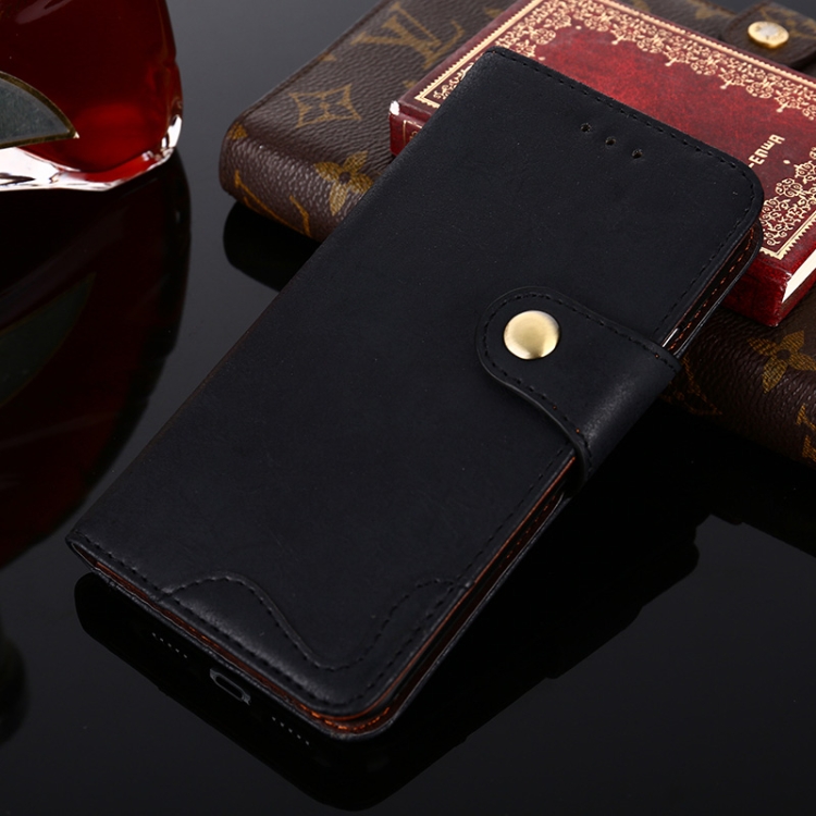 

Rivet PU + TPU Horizontal Flip Leather Case with Holder & Card Slots & Wallet For iPhone 12 mini(Black)