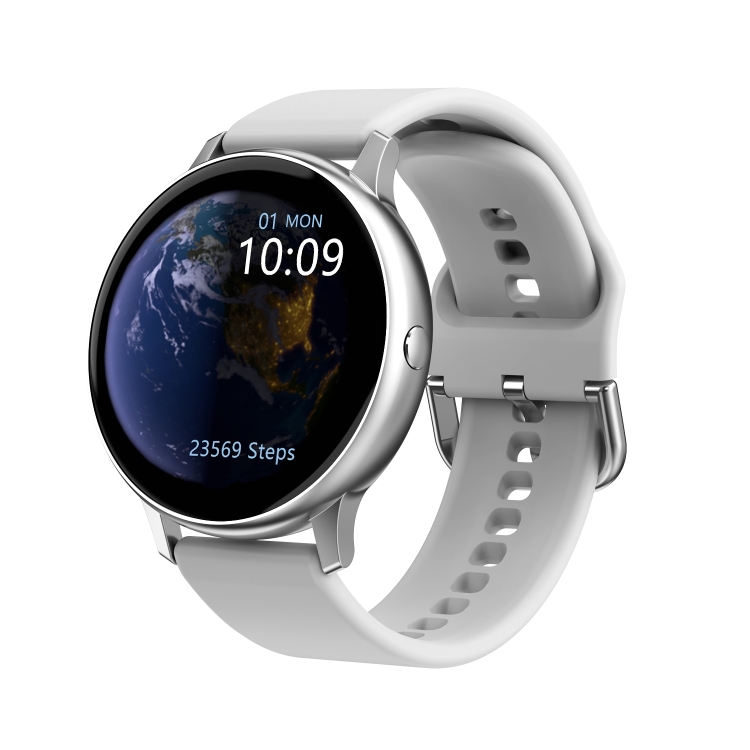 

DT88 Pro 1.2 inch HD Screen Smart Watch, IP67 Waterproof, Support Music Control / GPS / Heart Rate Monitor / Sleep Monitor / Blood Pressure Monitoring, Watchband:Silicone Strap(Silver)