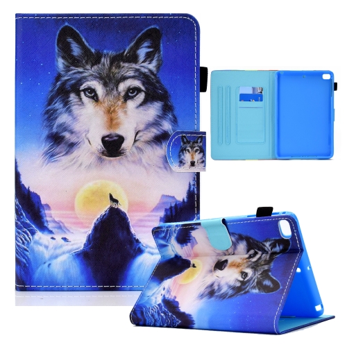 

Colored Drawing Horizontal Flip Leather Case with Holder & Card Slots & Sleep / Wake-up Function For iPad mini 5 / 4 / 3 / 2 / 1(Wolf)