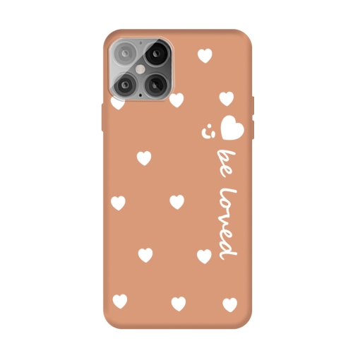 

Small Smiley Heart Pattern Shockproof TPU Case For iPhone 12 mini(Orange)