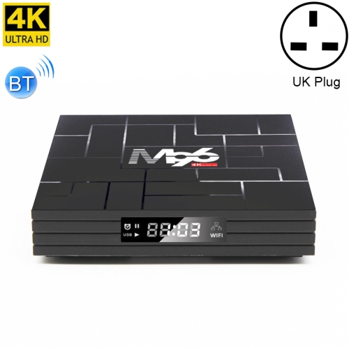 

M96 4K Smart TV Box, Android 9.0, RK3318 Quad-Core 64bit Cortex-A53, 2GB+16GB, Support LAN, AV, HDMI, USB, TF Card, 2.4G/5G WIFI, Plug Type:UK Plug