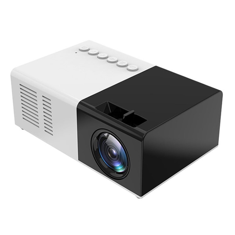 

J9 1920x1080P 15 ANSI Portable Home Theater Mini LED HD Digital Projector, Basic Version, AU Plug(Black White)