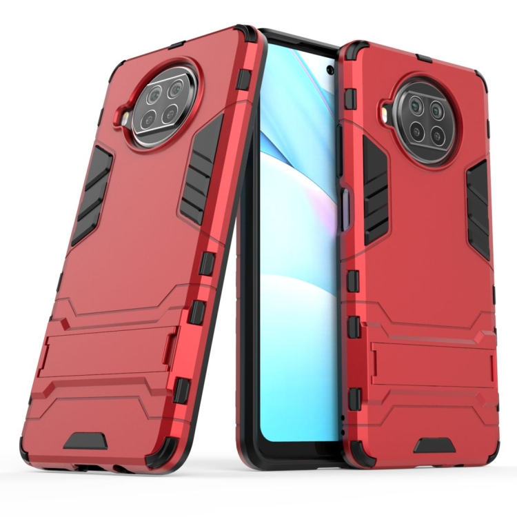 

For Xiaomi Mi 10T Lite 5G PC + TPU Shockproof Protective Case with Invisible Holder(Gray)